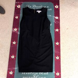 Michael Kors Black Sheath Mini Dress Crew Neck Sleeveless